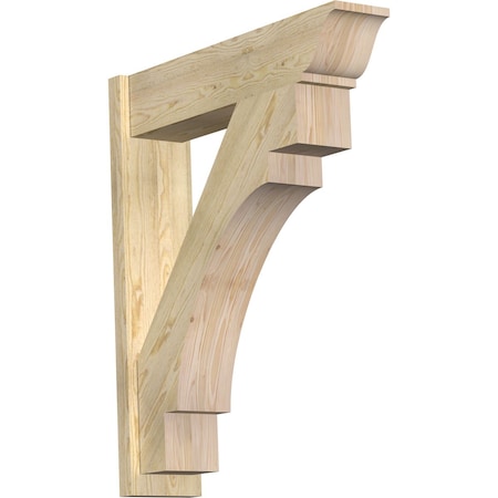 Ekena Millwork Merced Traditional Rough Sawn Outlooker, Douglas Fir, 8"W x 34"D x 40"H OUT08X34X40MRC01RDF